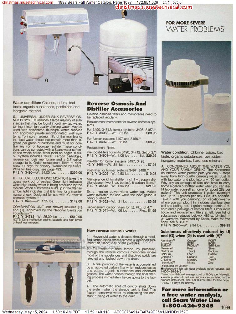 1992 Sears Fall Winter Catalog, Page 1097