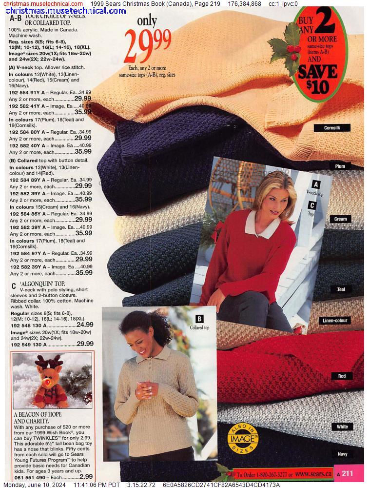 1999 Sears Christmas Book (Canada), Page 219