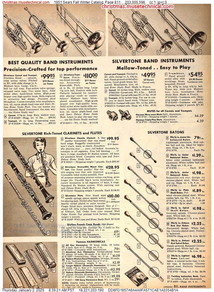 1951 Sears Fall Winter Catalog, Page 811