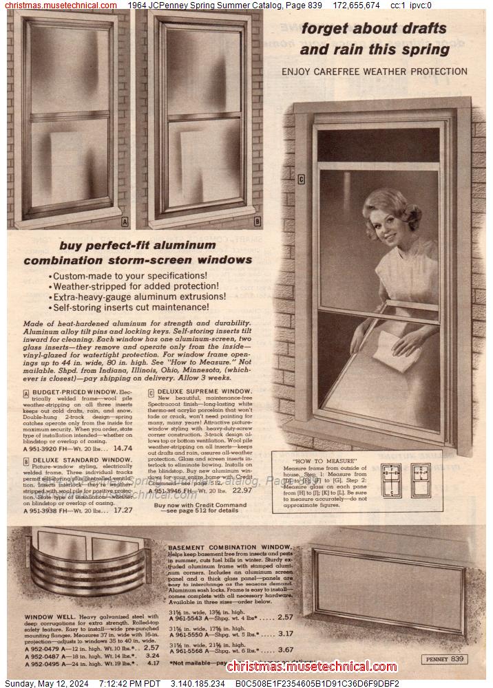 1964 JCPenney Spring Summer Catalog, Page 839