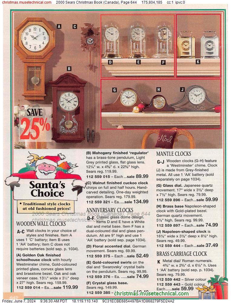 2000 Sears Christmas Book (Canada), Page 644