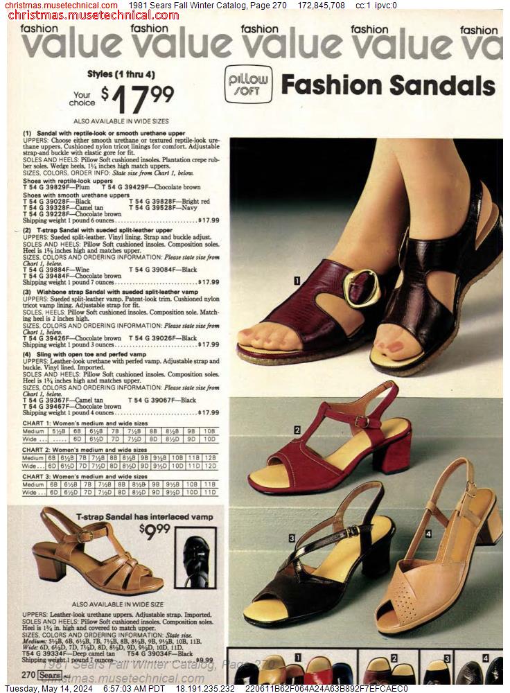 1981 Sears Fall Winter Catalog, Page 270