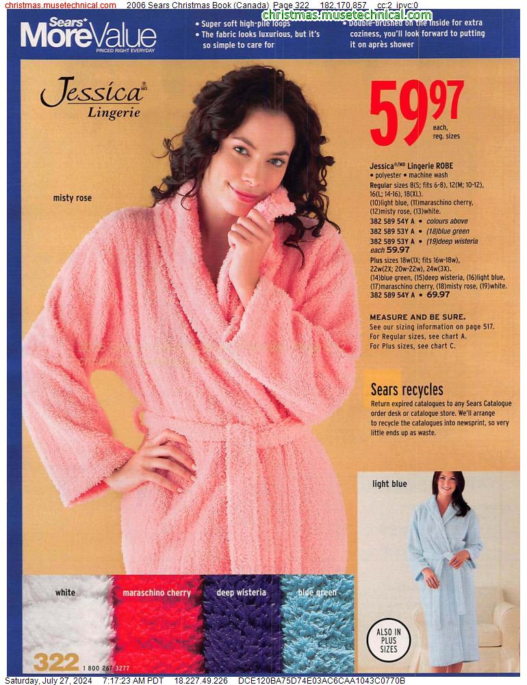2006 Sears Christmas Book (Canada), Page 322