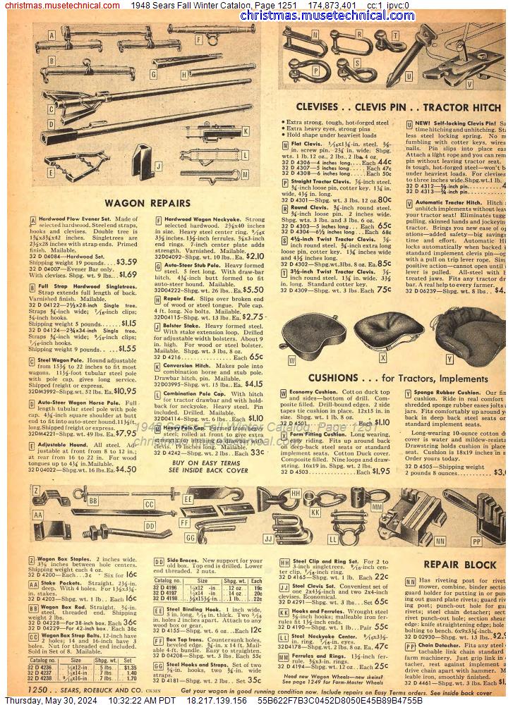 1948 Sears Fall Winter Catalog, Page 1251