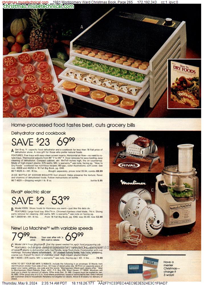 1981 Montgomery Ward Christmas Book, Page 265