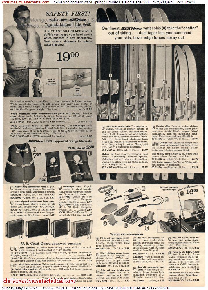 1968 Montgomery Ward Spring Summer Catalog, Page 800