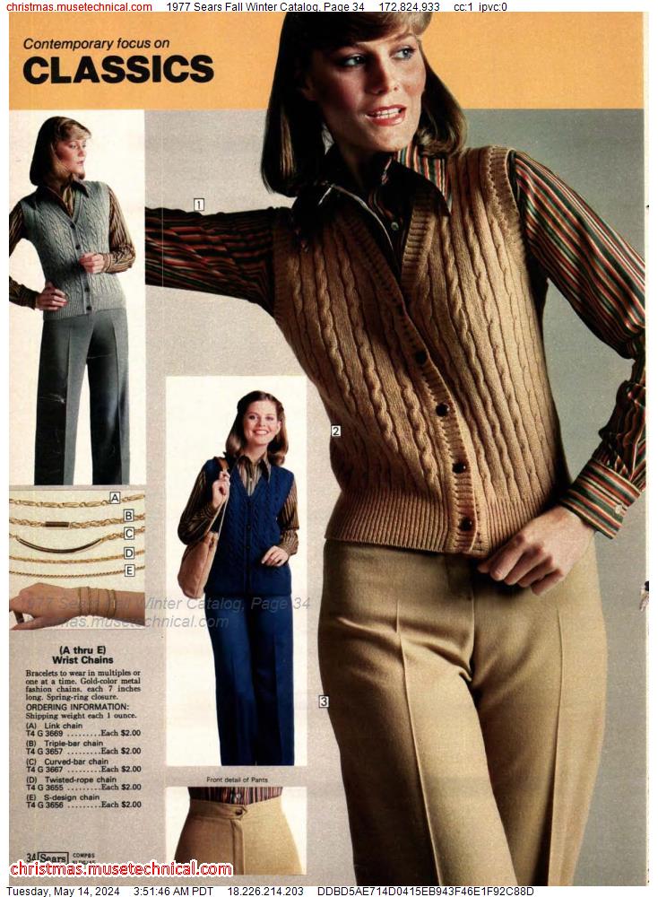 1977 Sears Fall Winter Catalog, Page 34
