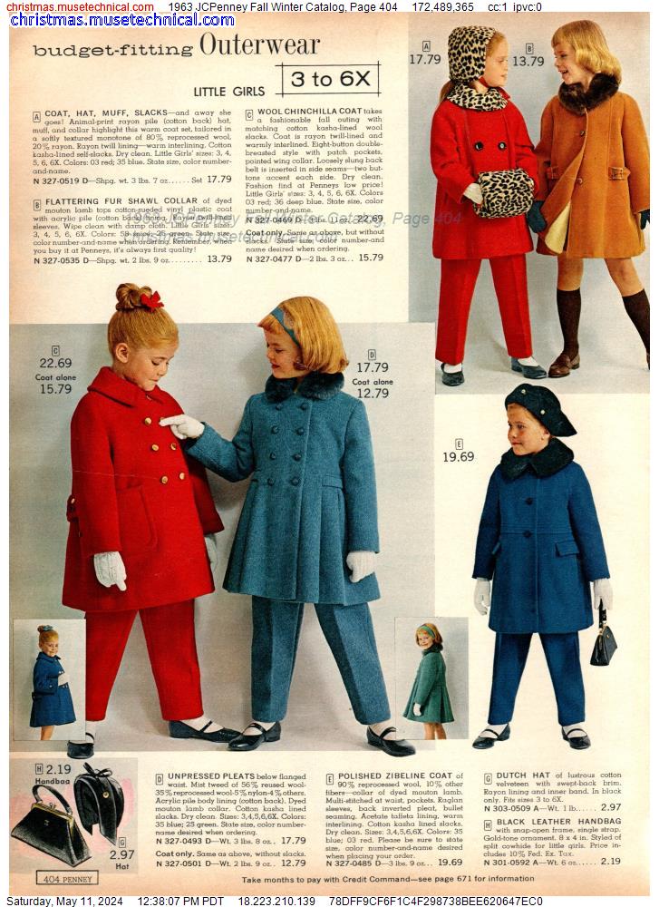 1963 JCPenney Fall Winter Catalog, Page 404