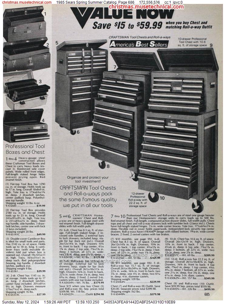1985 Sears Spring Summer Catalog, Page 686