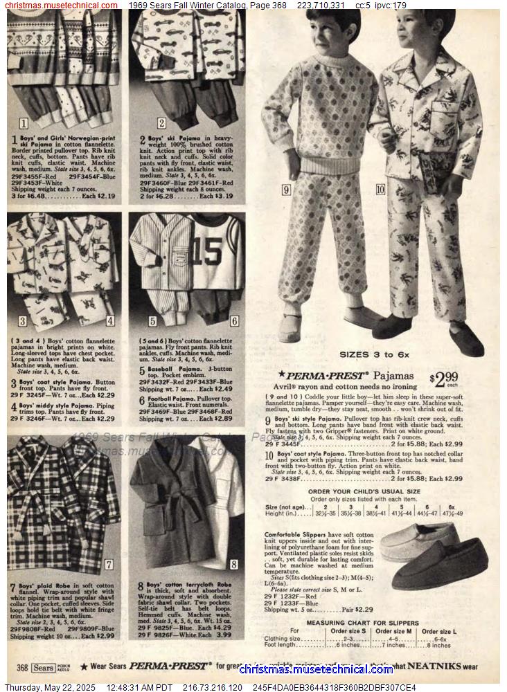 1969 Sears Fall Winter Catalog, Page 368