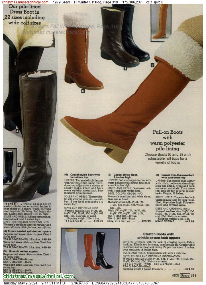 1979 Sears Fall Winter Catalog, Page 319