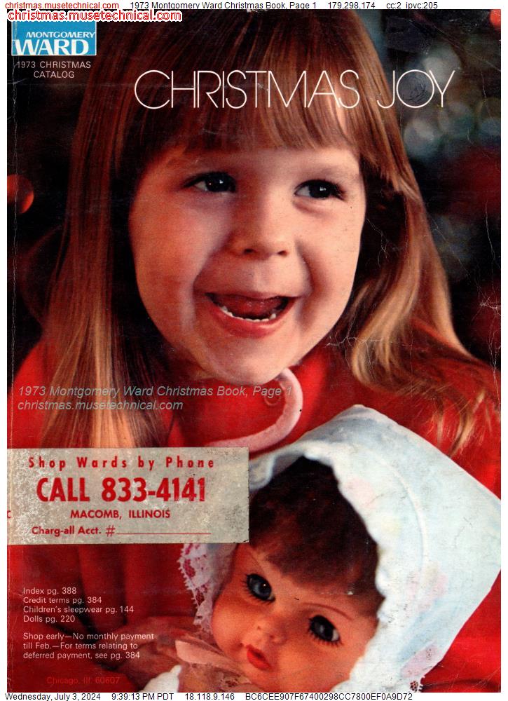 1973 Montgomery Ward Christmas Book, Page 1