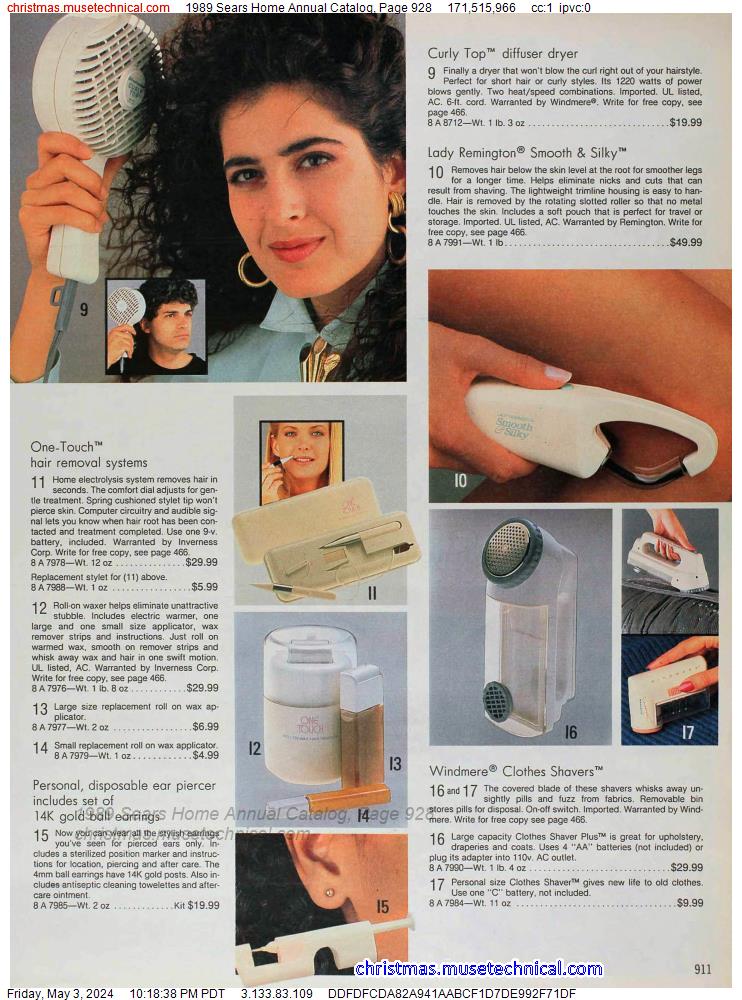 1989 Sears Home Annual Catalog, Page 928