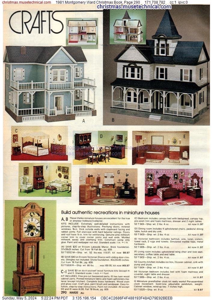 1981 Montgomery Ward Christmas Book, Page 290
