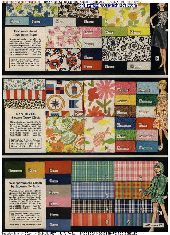 1965 Sears Spring Summer Catalog, Page 363