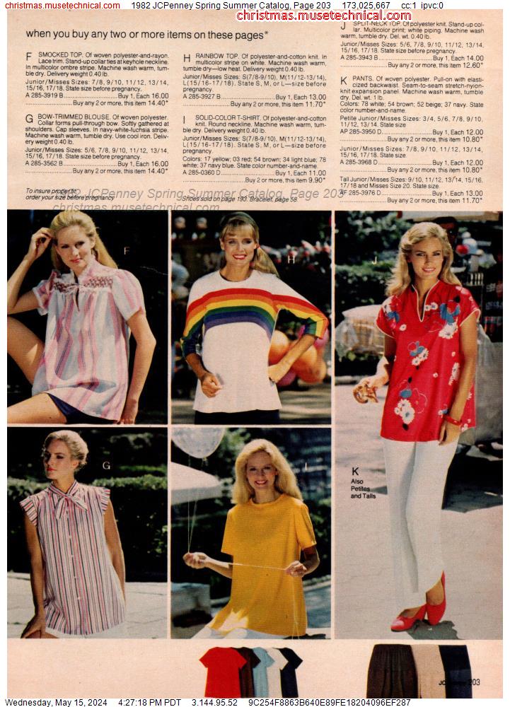 1982 JCPenney Spring Summer Catalog, Page 203