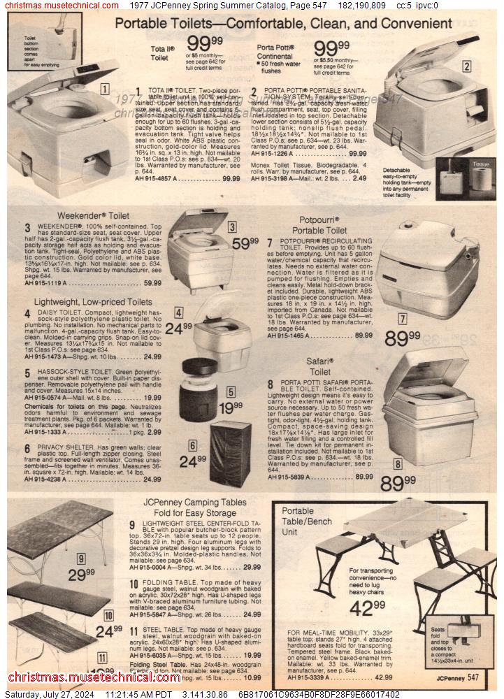 1977 JCPenney Spring Summer Catalog, Page 547