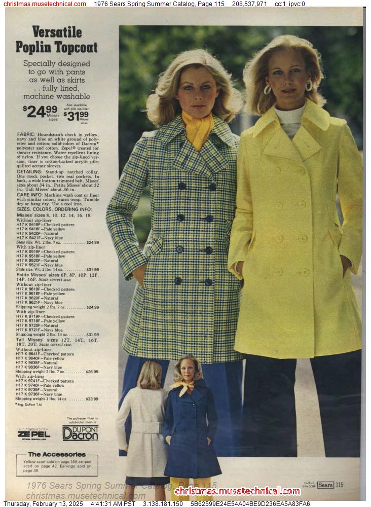 1976 Sears Spring Summer Catalog, Page 115