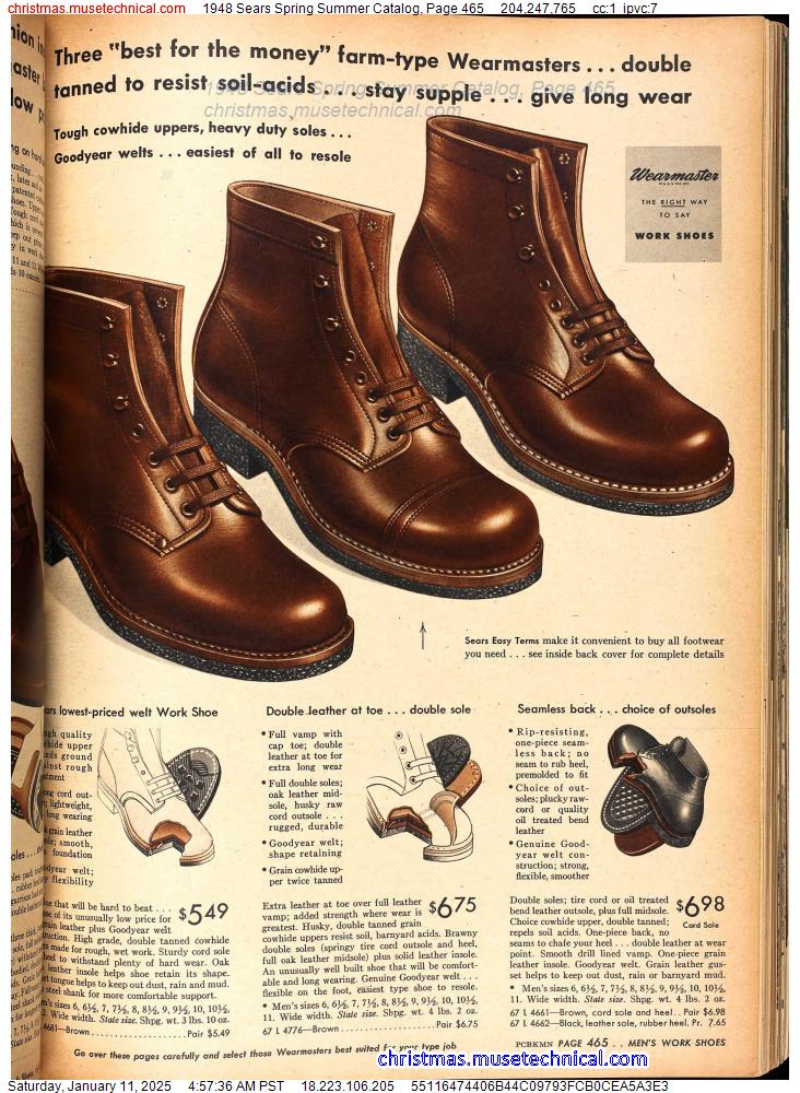 1948 Sears Spring Summer Catalog, Page 465