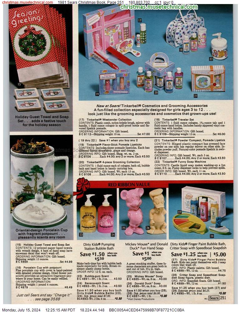 1981 Sears Christmas Book, Page 251