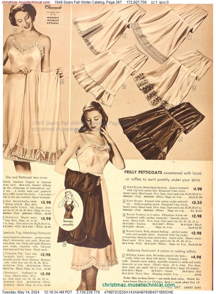 1948 Sears Fall Winter Catalog, Page 367