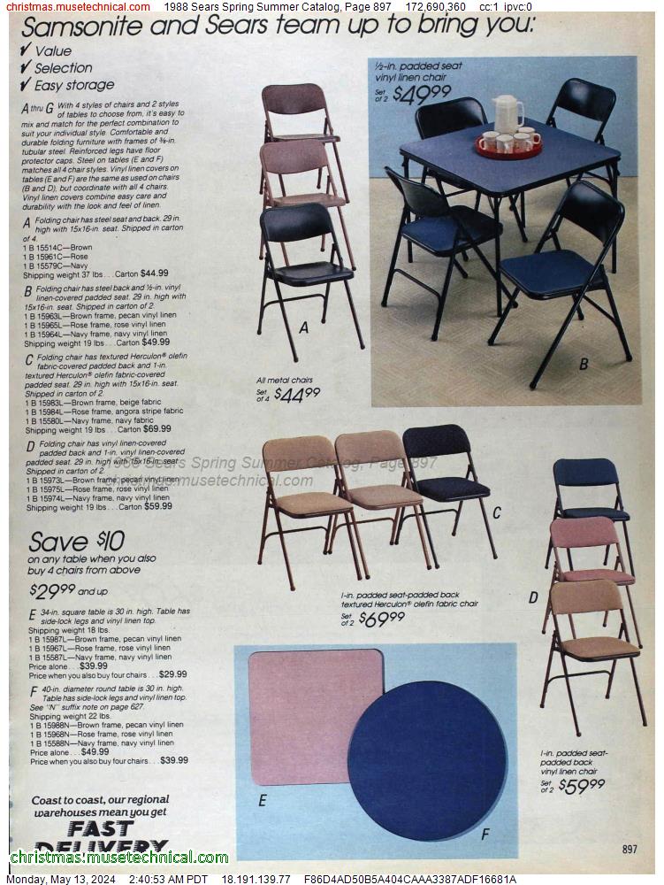 1988 Sears Spring Summer Catalog, Page 897