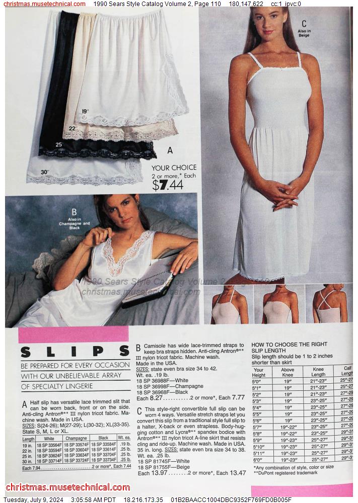 1990 Sears Style Catalog Volume 2, Page 110