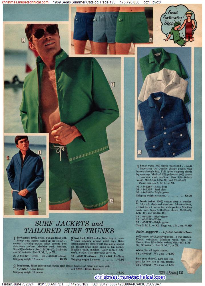 1969 Sears Summer Catalog, Page 135