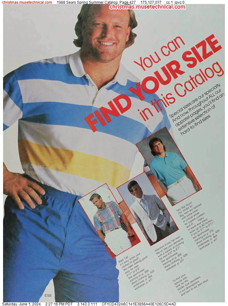 1988 Sears Spring Summer Catalog, Page 427