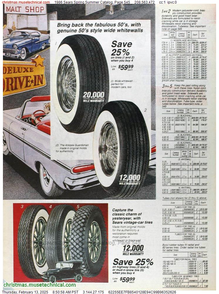 1986 Sears Spring Summer Catalog, Page 545