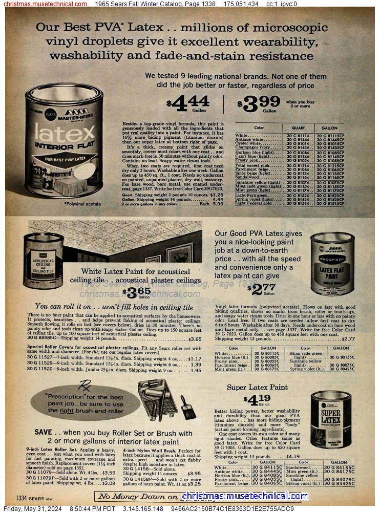 1965 Sears Fall Winter Catalog, Page 1338