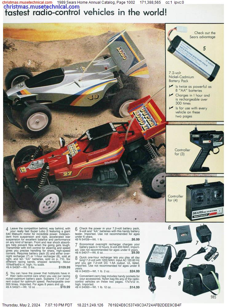 1989 Sears Home Annual Catalog, Page 1002