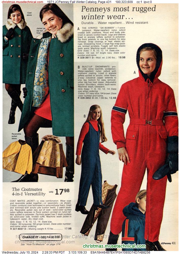 1971 JCPenney Fall Winter Catalog, Page 431