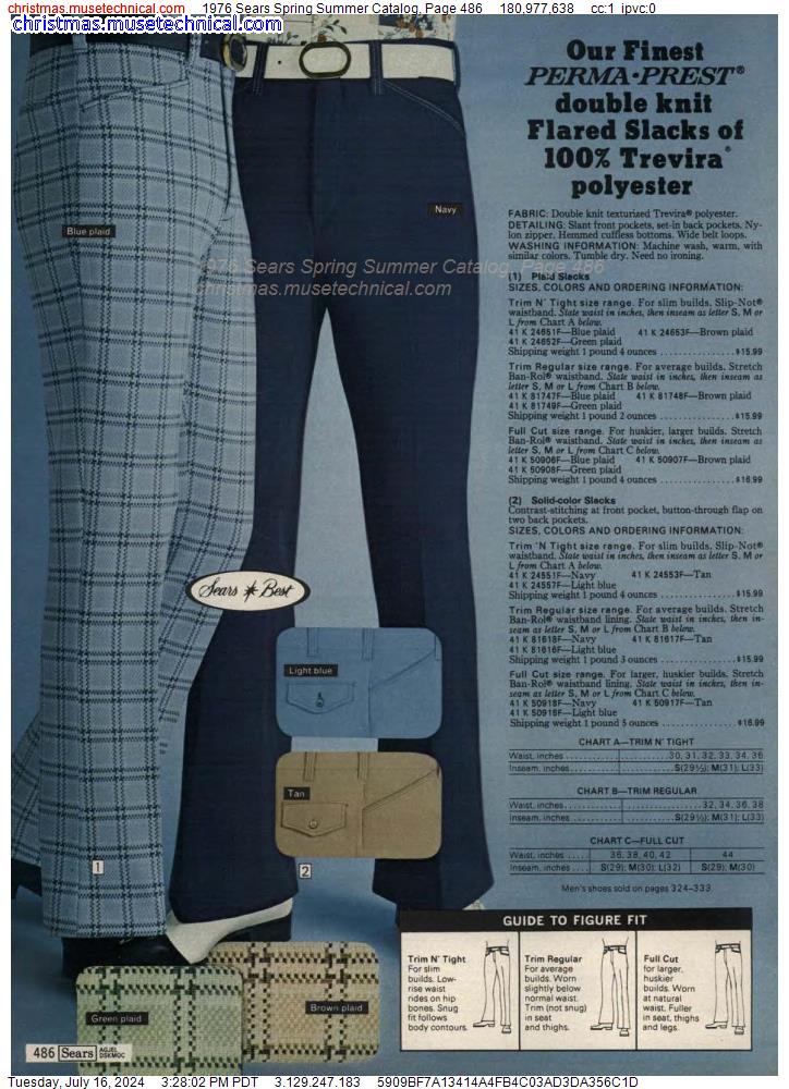 1976 Sears Spring Summer Catalog, Page 486