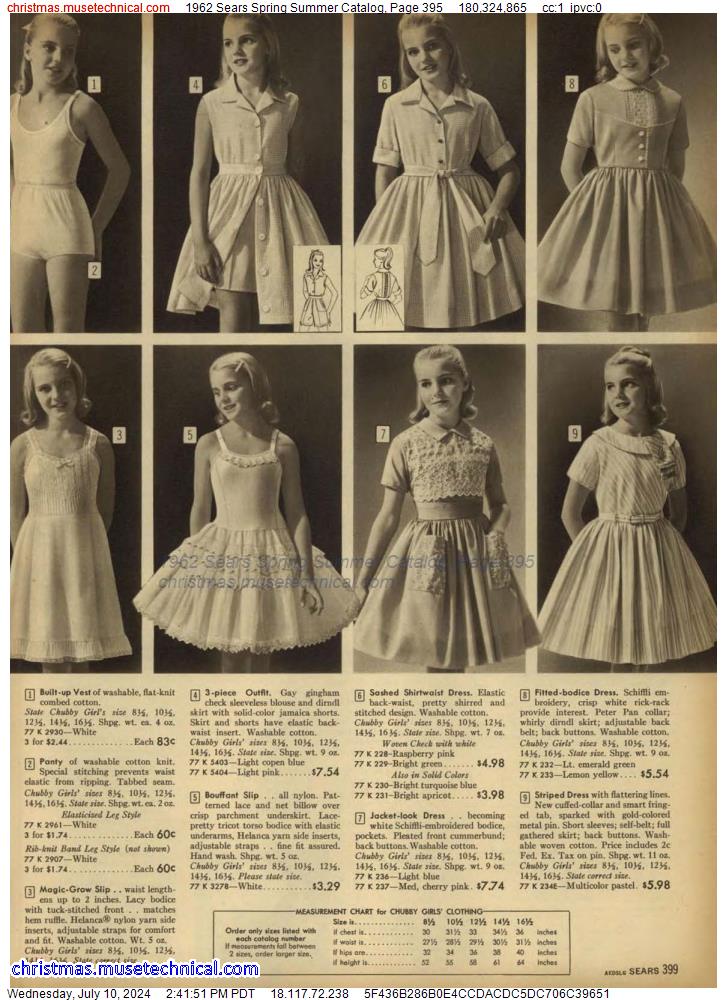 1962 Sears Spring Summer Catalog, Page 395