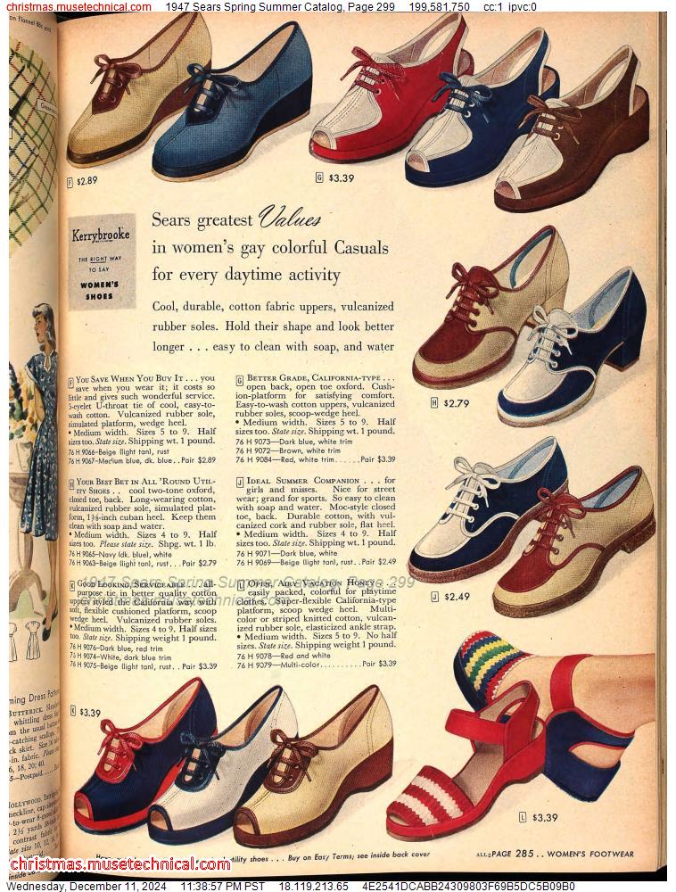 1947 Sears Spring Summer Catalog, Page 299