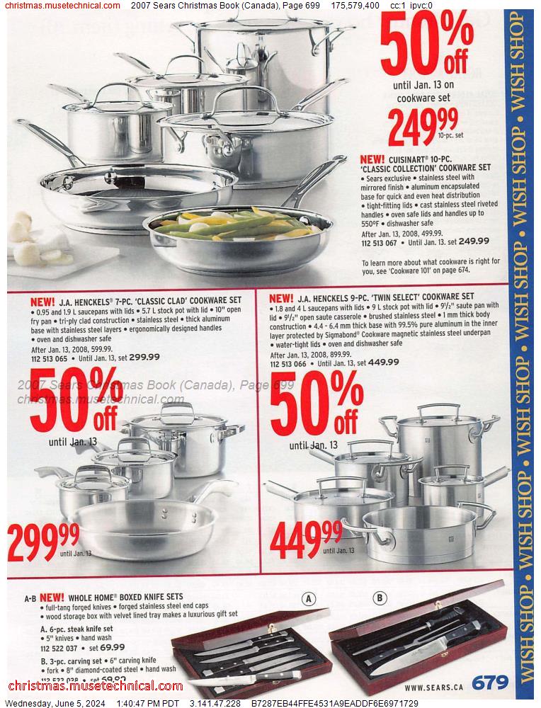 2007 Sears Christmas Book (Canada), Page 699