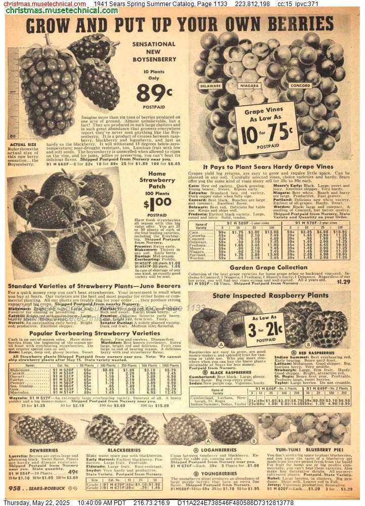 1941 Sears Spring Summer Catalog, Page 1133