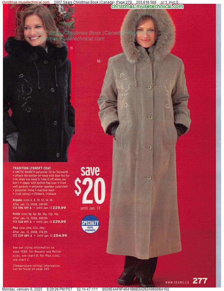 2007 Sears Christmas Book (Canada), Page 279