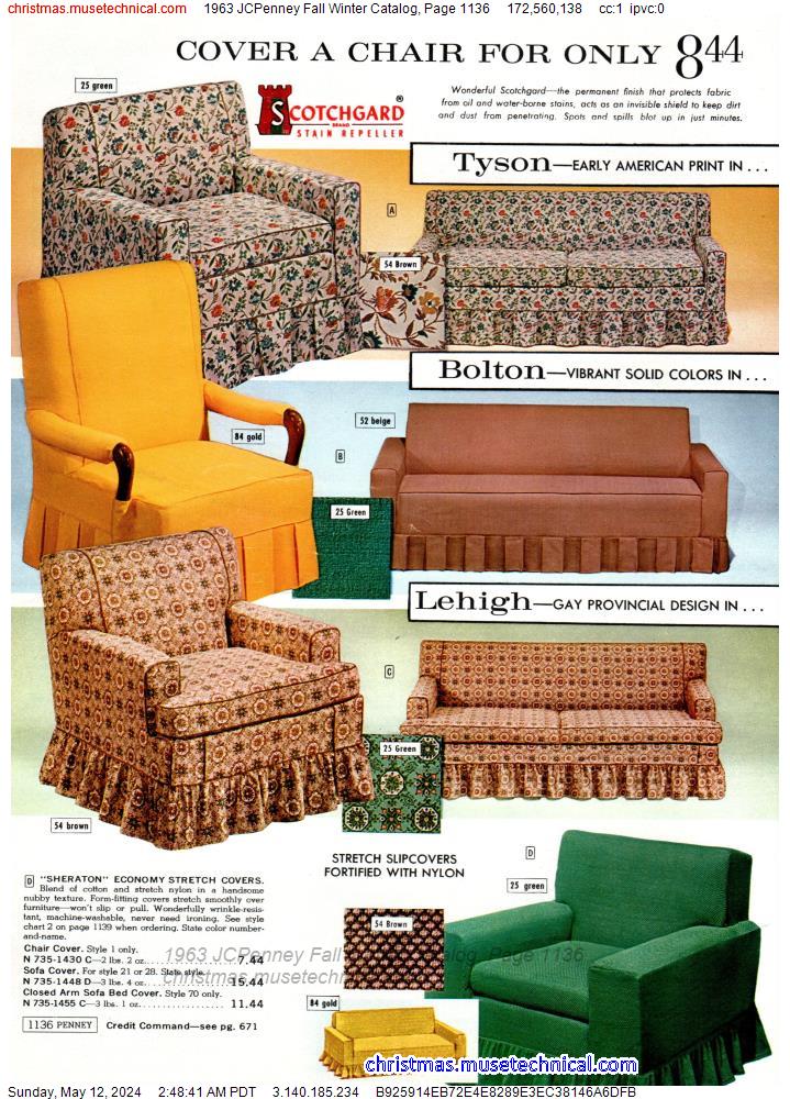 1963 JCPenney Fall Winter Catalog, Page 1136
