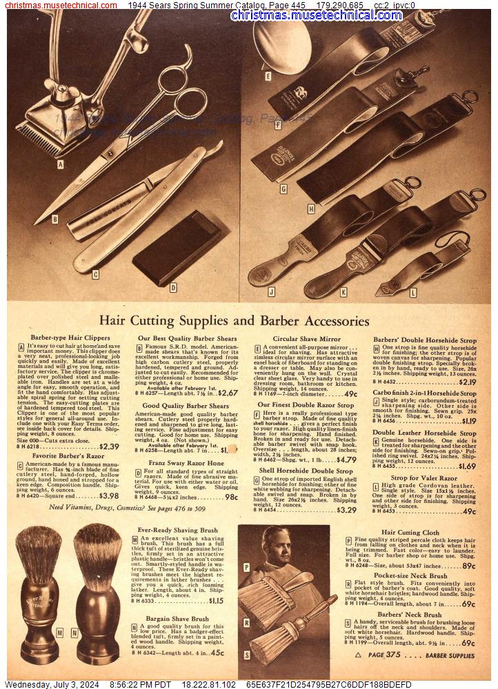 1944 Sears Spring Summer Catalog, Page 445