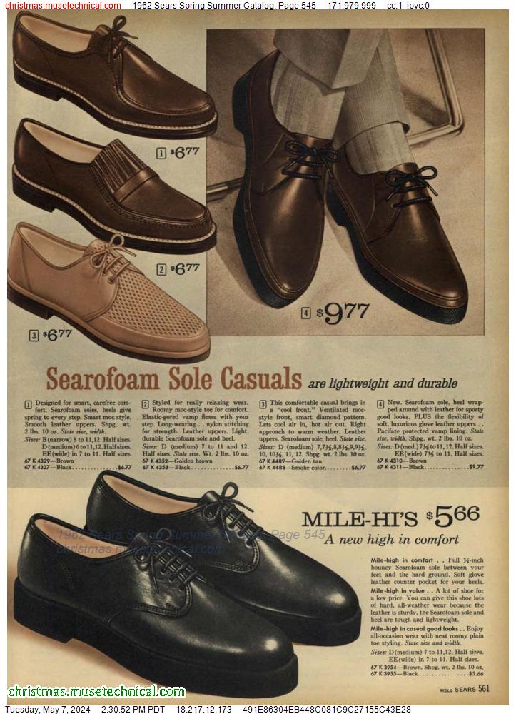 1962 Sears Spring Summer Catalog, Page 545