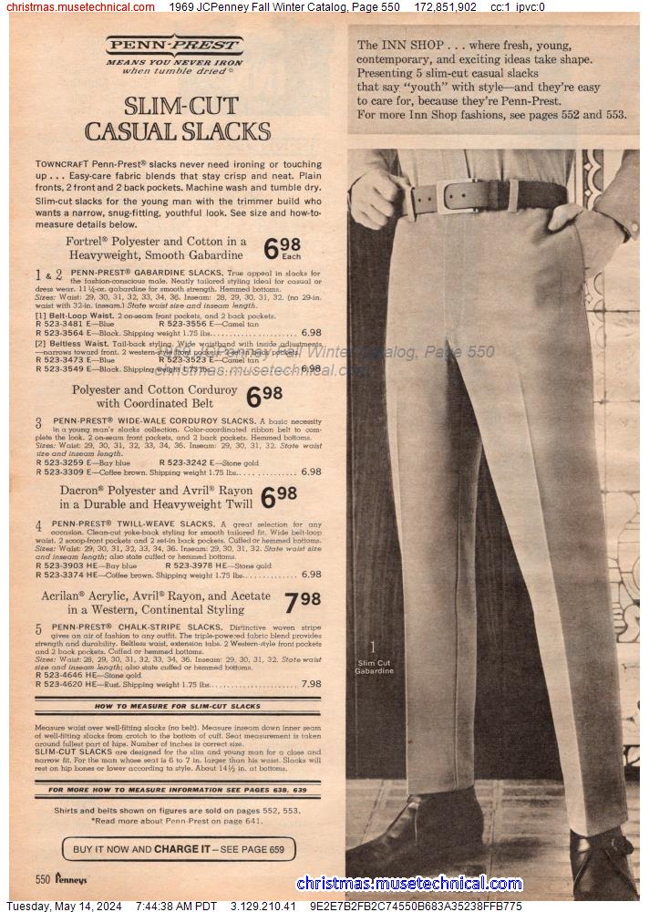 1969 JCPenney Fall Winter Catalog, Page 550