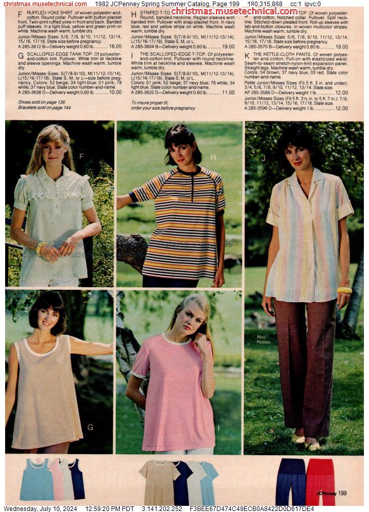 1982 JCPenney Spring Summer Catalog, Page 199