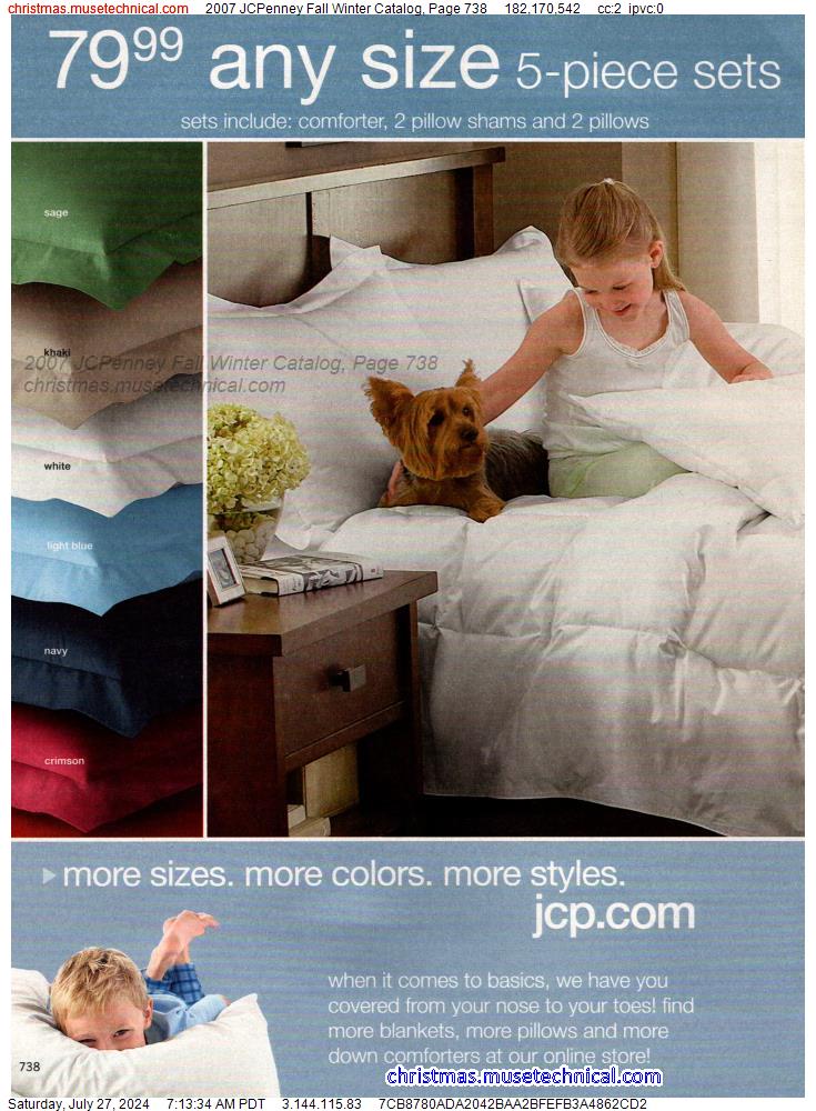 2007 JCPenney Fall Winter Catalog, Page 738