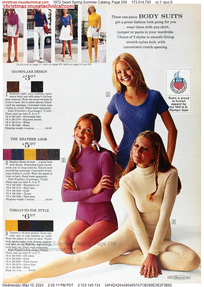 1972 Sears Spring Summer Catalog, Page 259