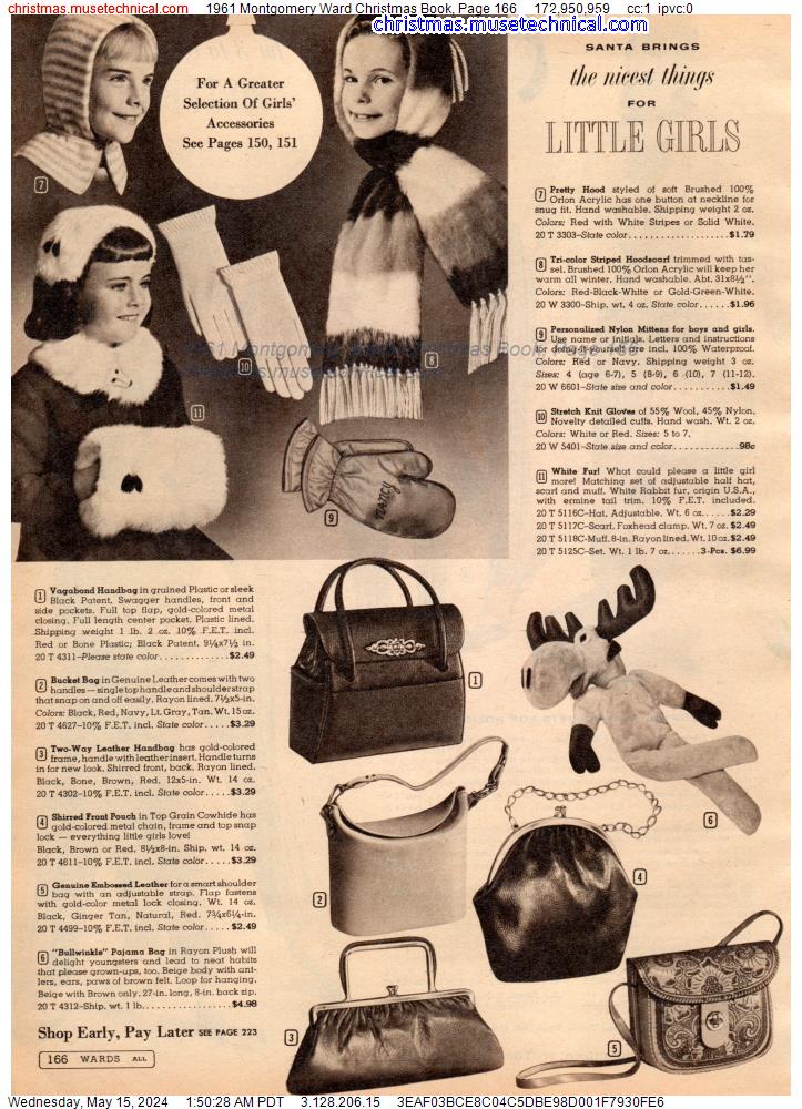 1961 Montgomery Ward Christmas Book, Page 166