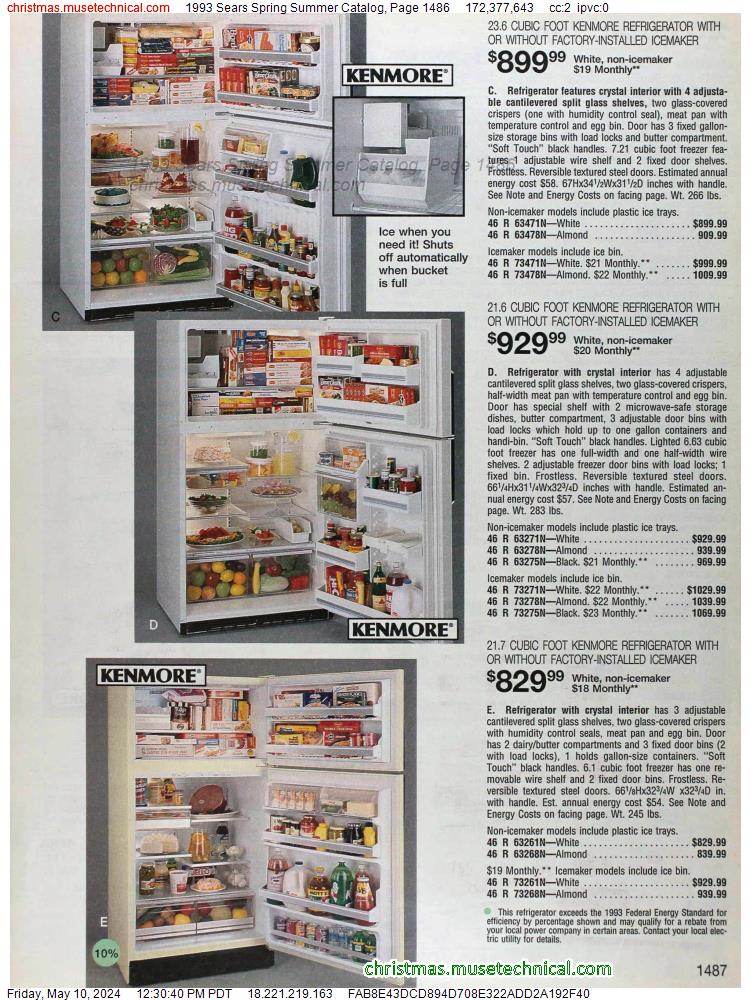 1993 Sears Spring Summer Catalog, Page 1486