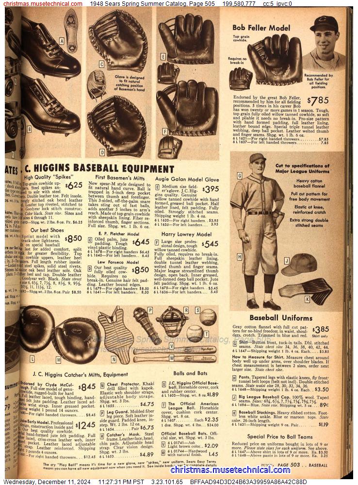 1948 Sears Spring Summer Catalog, Page 505