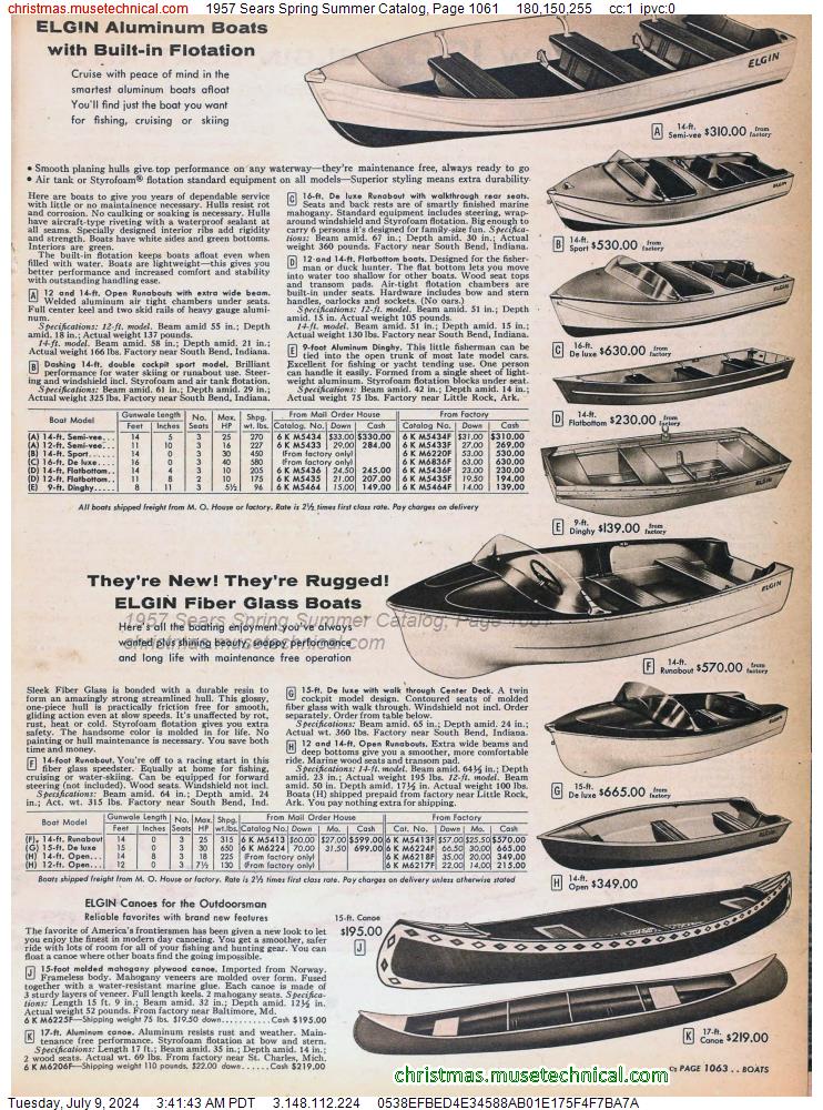 1957 Sears Spring Summer Catalog, Page 1061